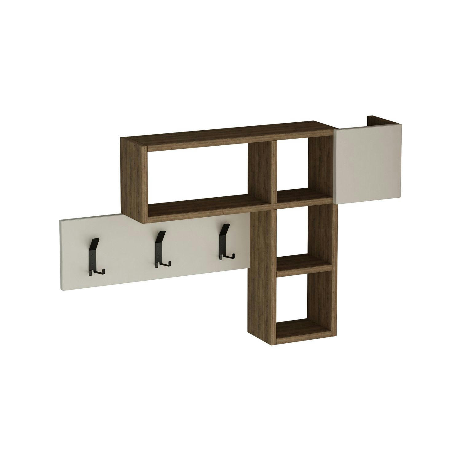 GAME - Porte manteau effet bois de chêne blanc