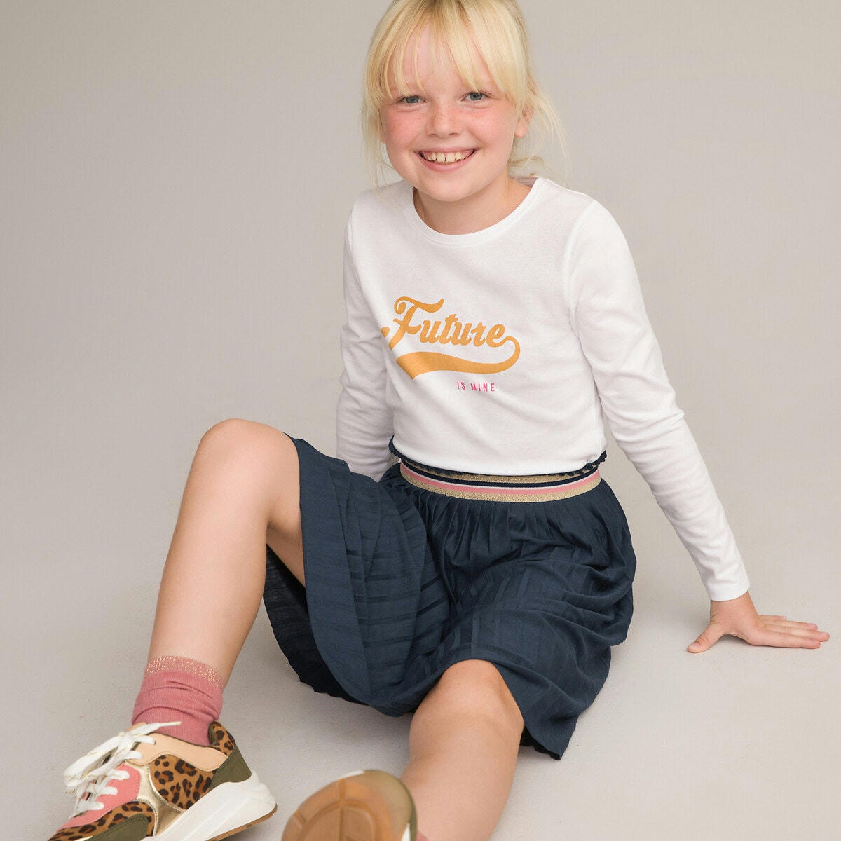 T-shirt manches longues, texte imprimé