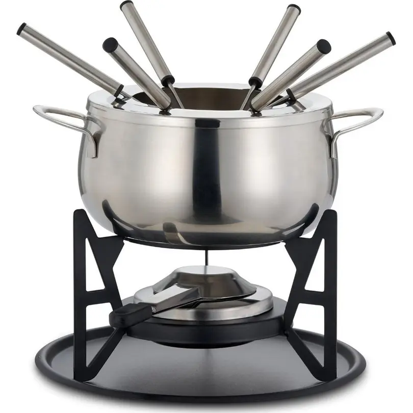 Fondue-Set 11-teilig Oak & Steel