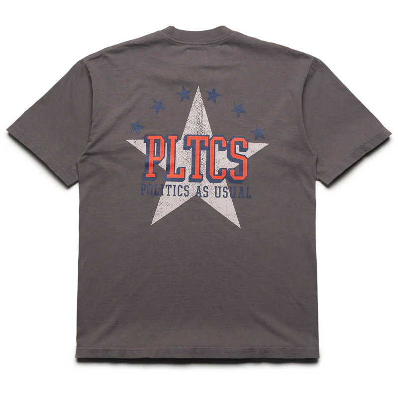 Politics Star Tee - Charcoal