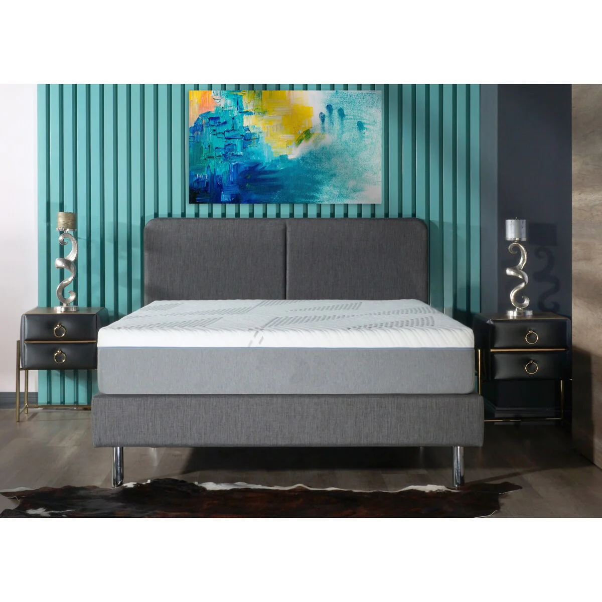 Cypress 10-inch Medium Cooling Gel Memory Pocket Spring Removable Cover Hybrid Mattress by BRN