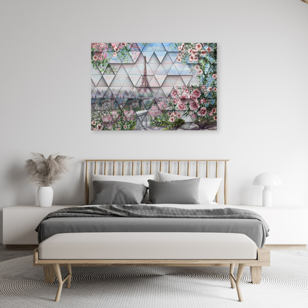Feeby Obraz na płótnie, Wieża Eiffla wiosną 60x40