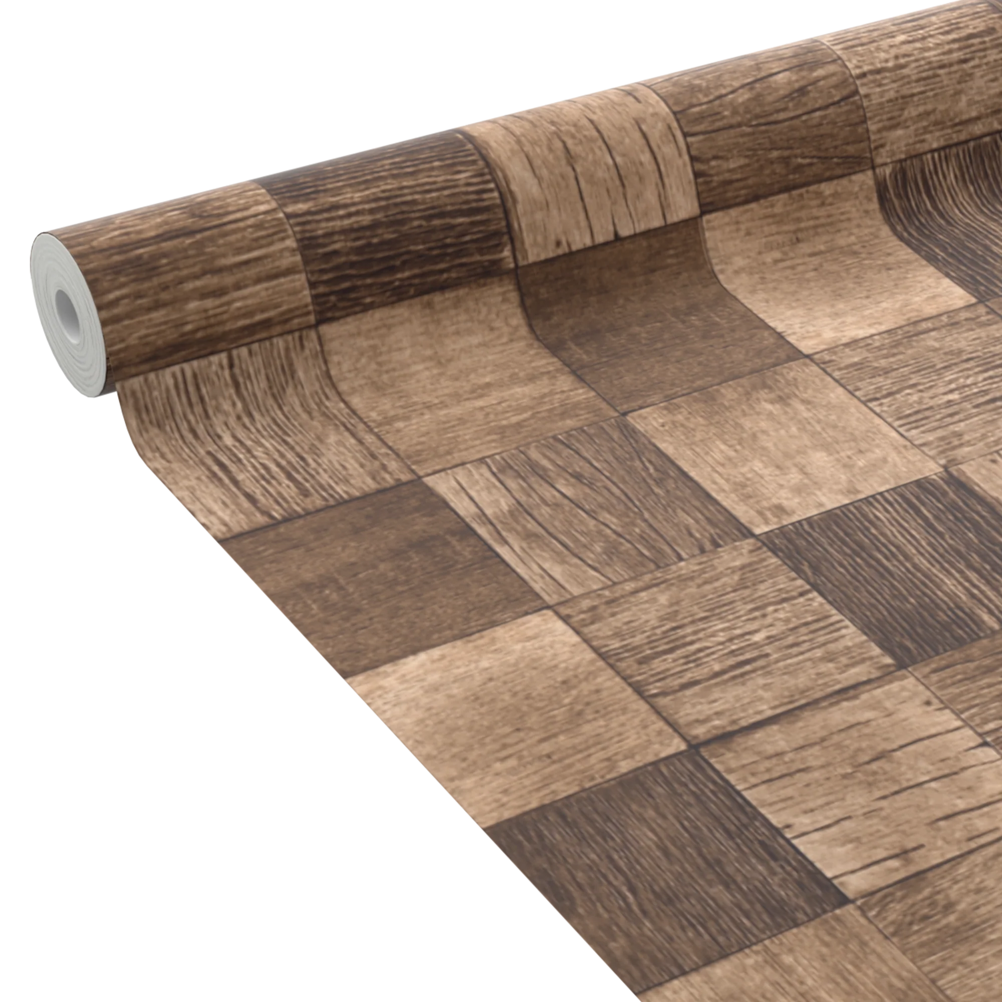 4MURS Papier peint intissé WOOD CASE coloris Brun bois