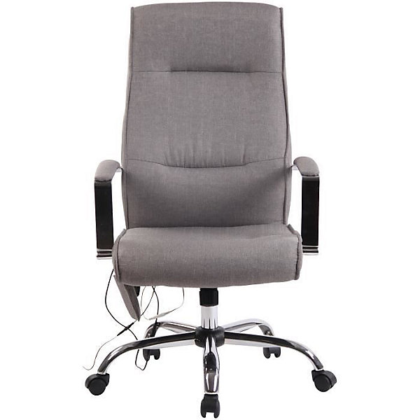 Fauteuil de bureau Portland en similicuir ou tissu avec fonction de massage , Gris-Tissu