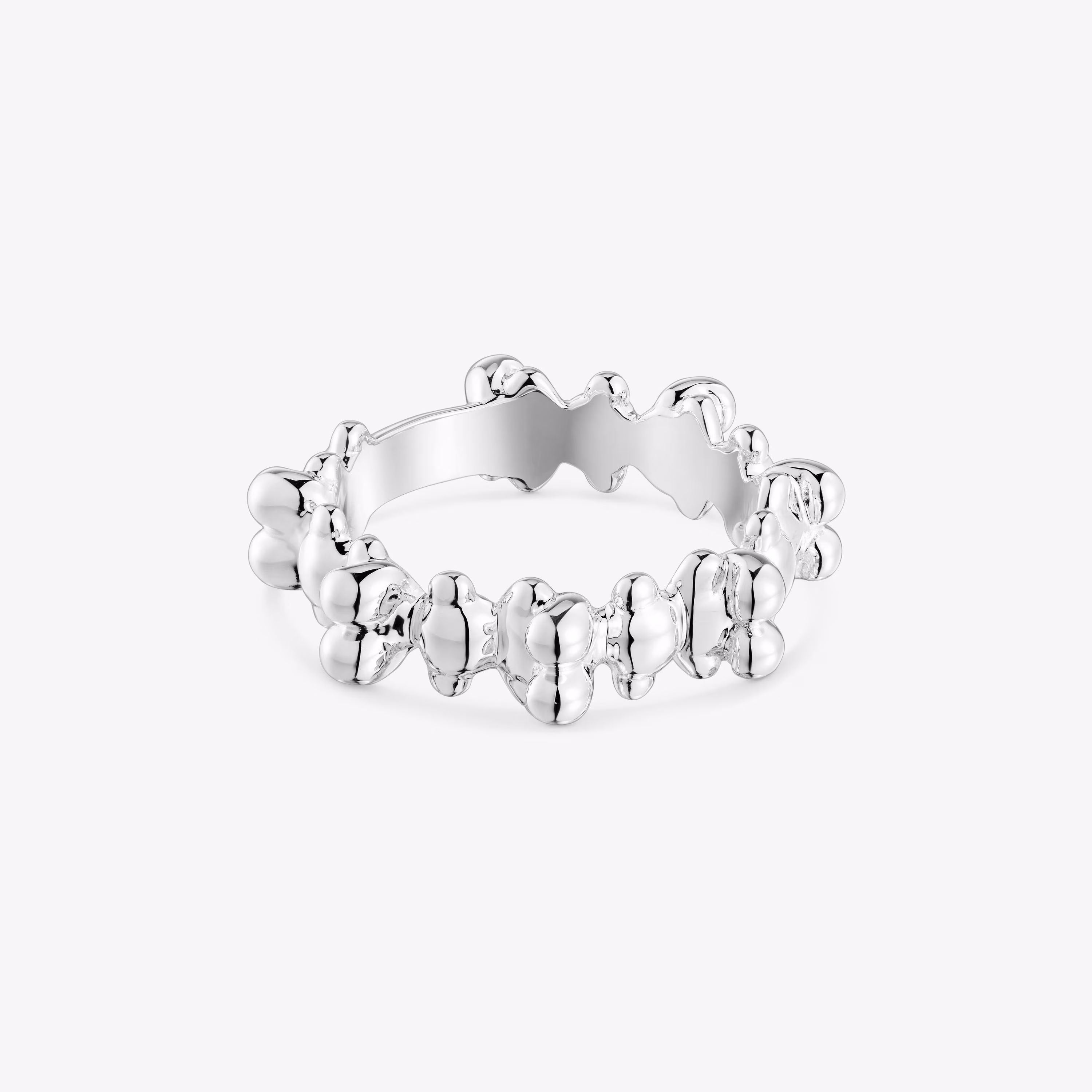 Anillo mediano de plata motivos oso Bold Bear