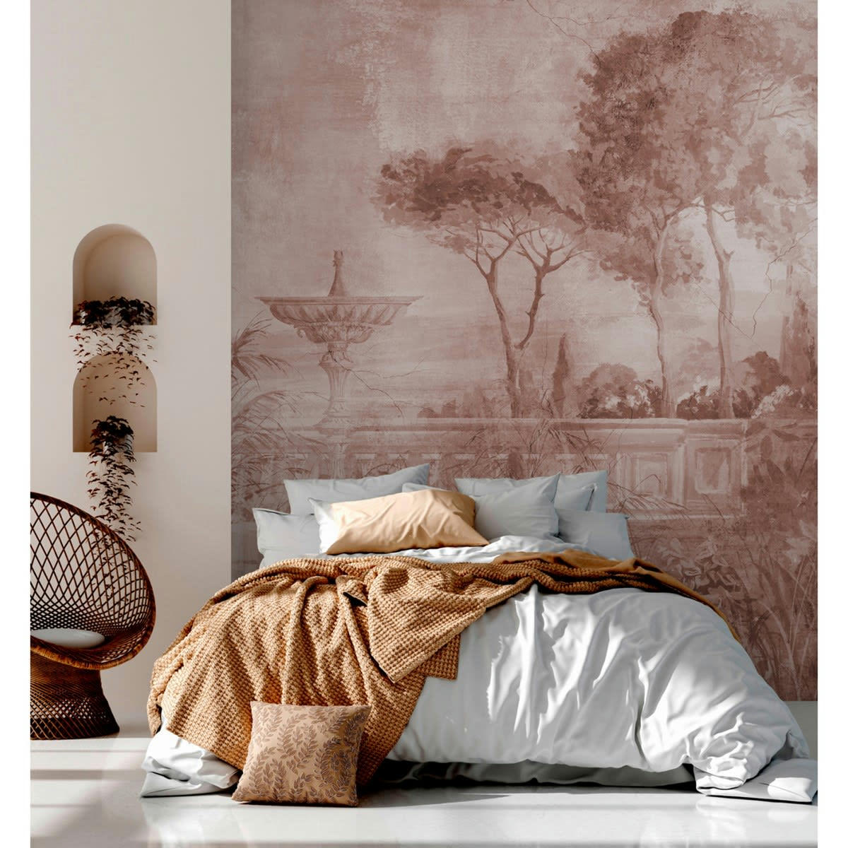 TIVOLI - Papier peint panoramique motif imprimé Marron 432x270cm