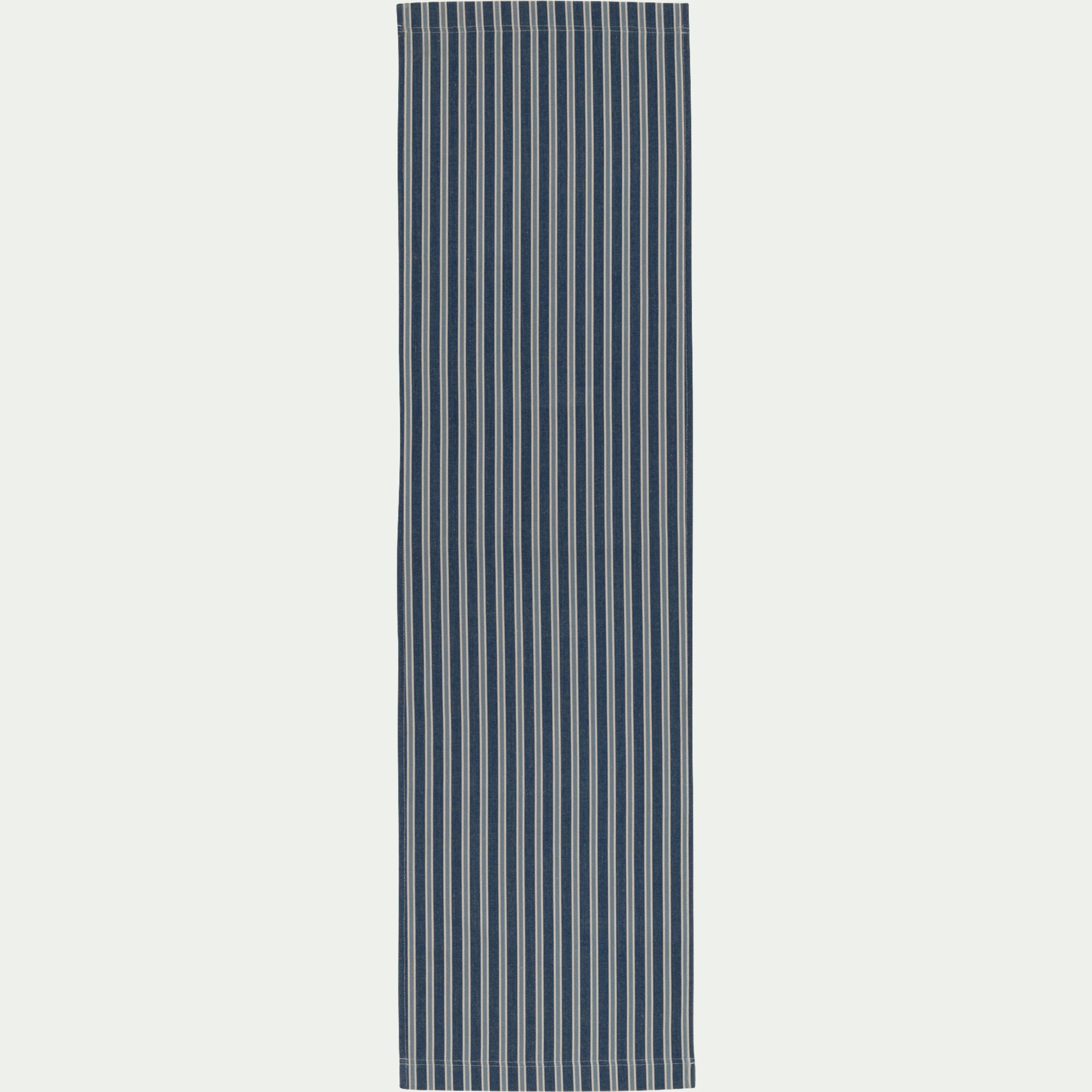SYNNEFO - Toile de chilienne rayée en tissu 42x161cm - bleu