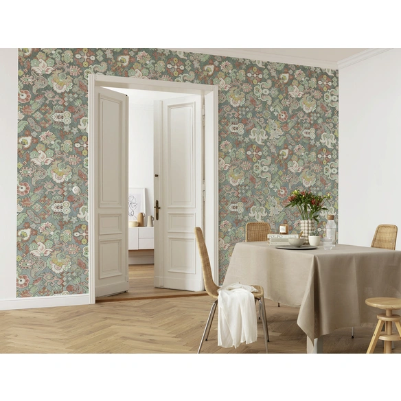 Vliestapete »Fleurs d’Ocean«, Breite 400 cm, seidenmatt