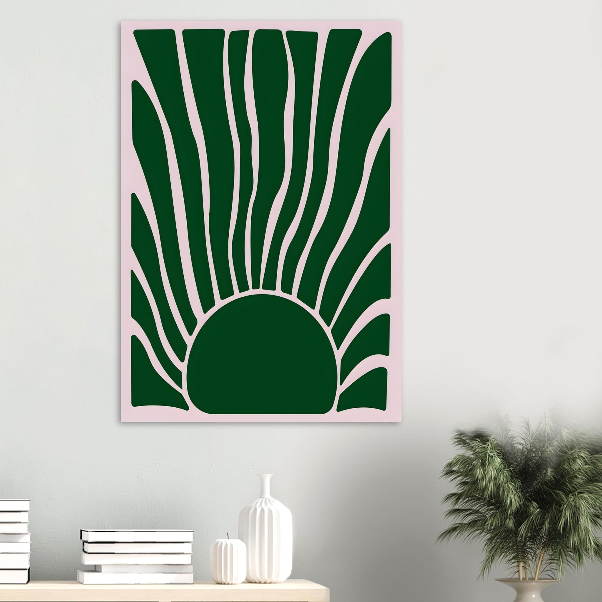 Artfulprints Poster Matisse – Flora flow  - 70x100 cm - Donkergroen