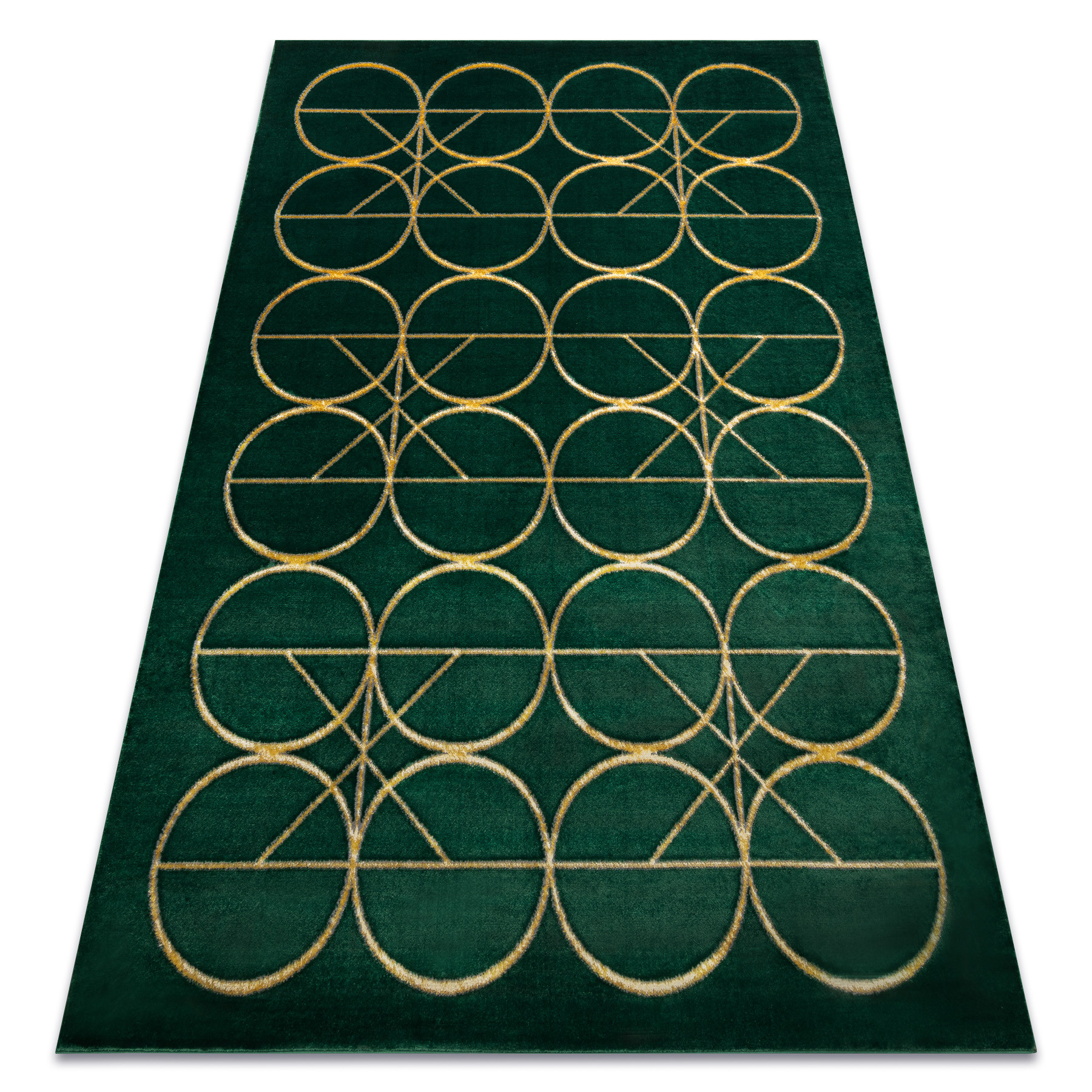 Dywan EMERALD ekskluzywny 1010 glamour, stylowy koła butelkowa 80x150 cm