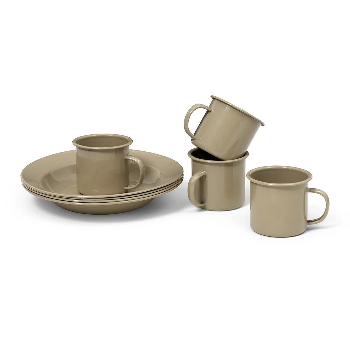 Ferm Living - Yard Picknick Geschirr Set, cashmere (8tlg.)