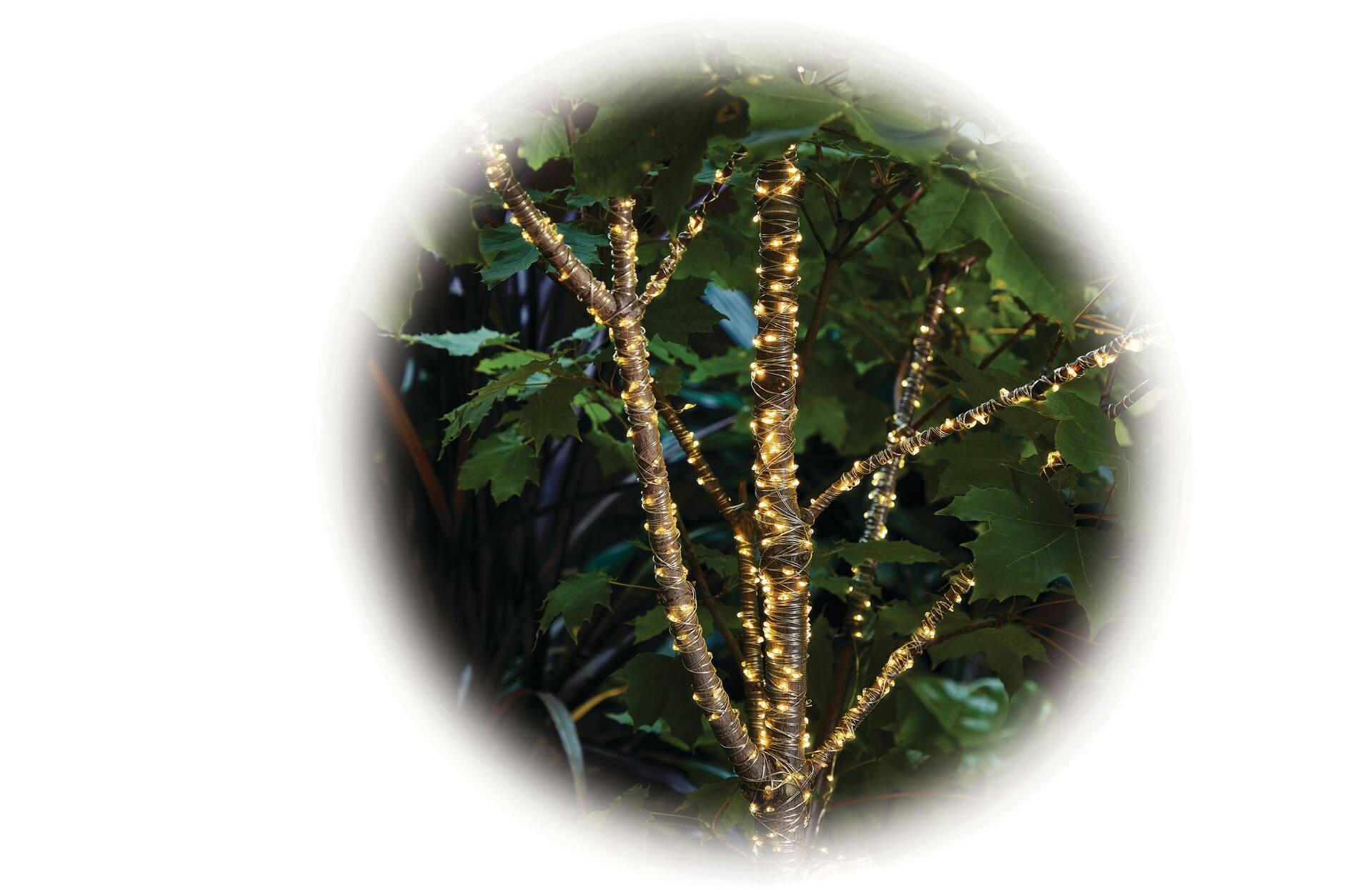 NOMA Outdoor Warm White LED Solar Copper Wire Solar String Lights, 68-ft
