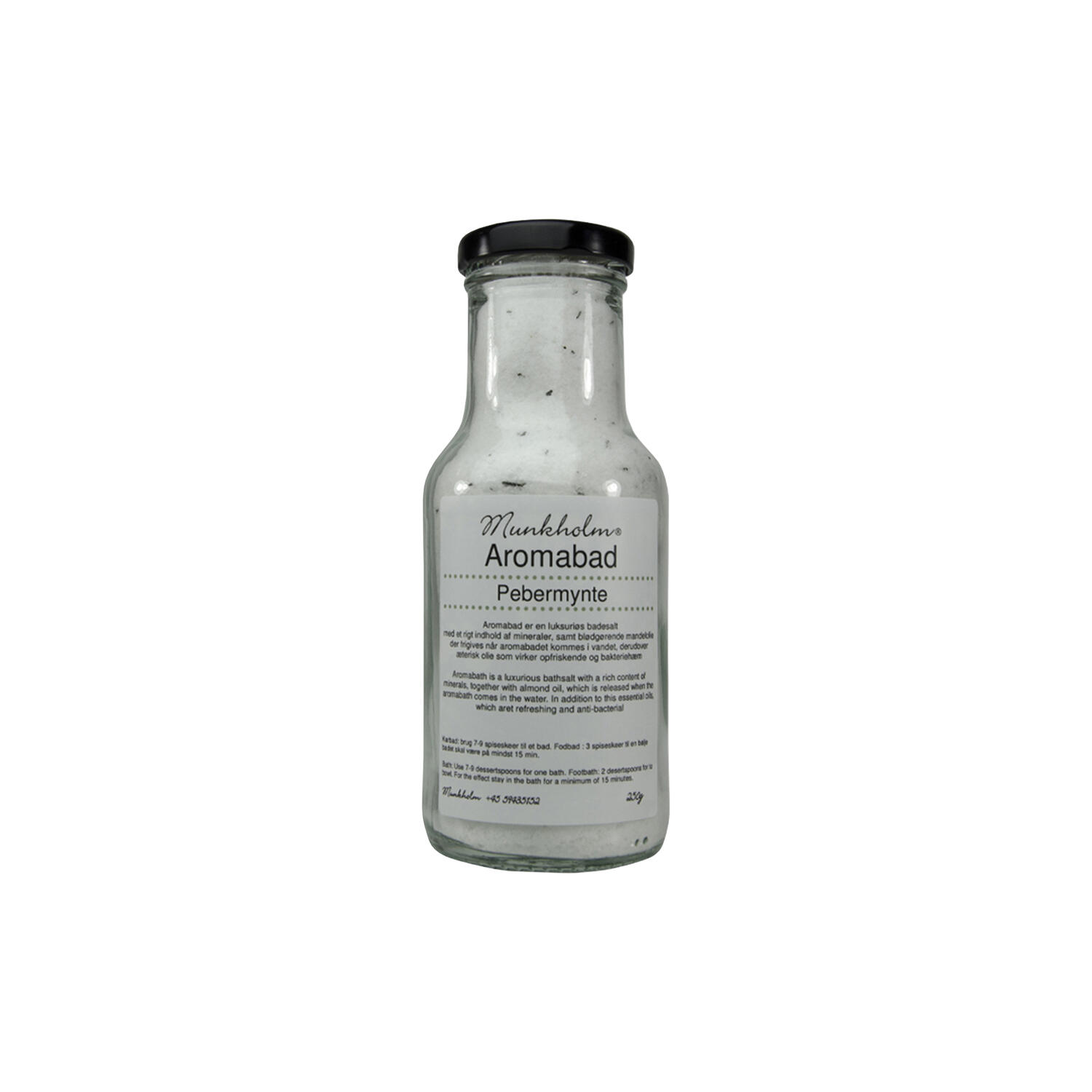 Aromabad badesalt, pebermynte