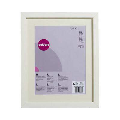 Cadre photo blanc Colours Erina l.21 x H.29,7 cm   passe partout