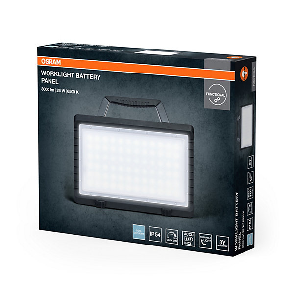 OSRAM Panneau portable LED VAL BAT PANEL, 30W, 2400lm