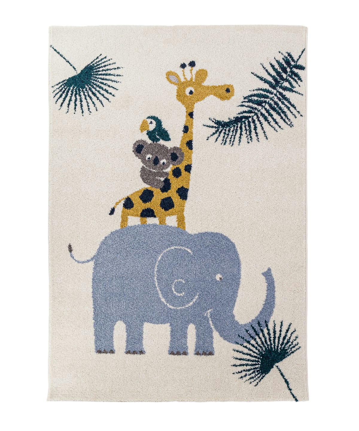 JUNGLE - Tapis enfant animaux de la jungle 120x170, OEKO-TEX®