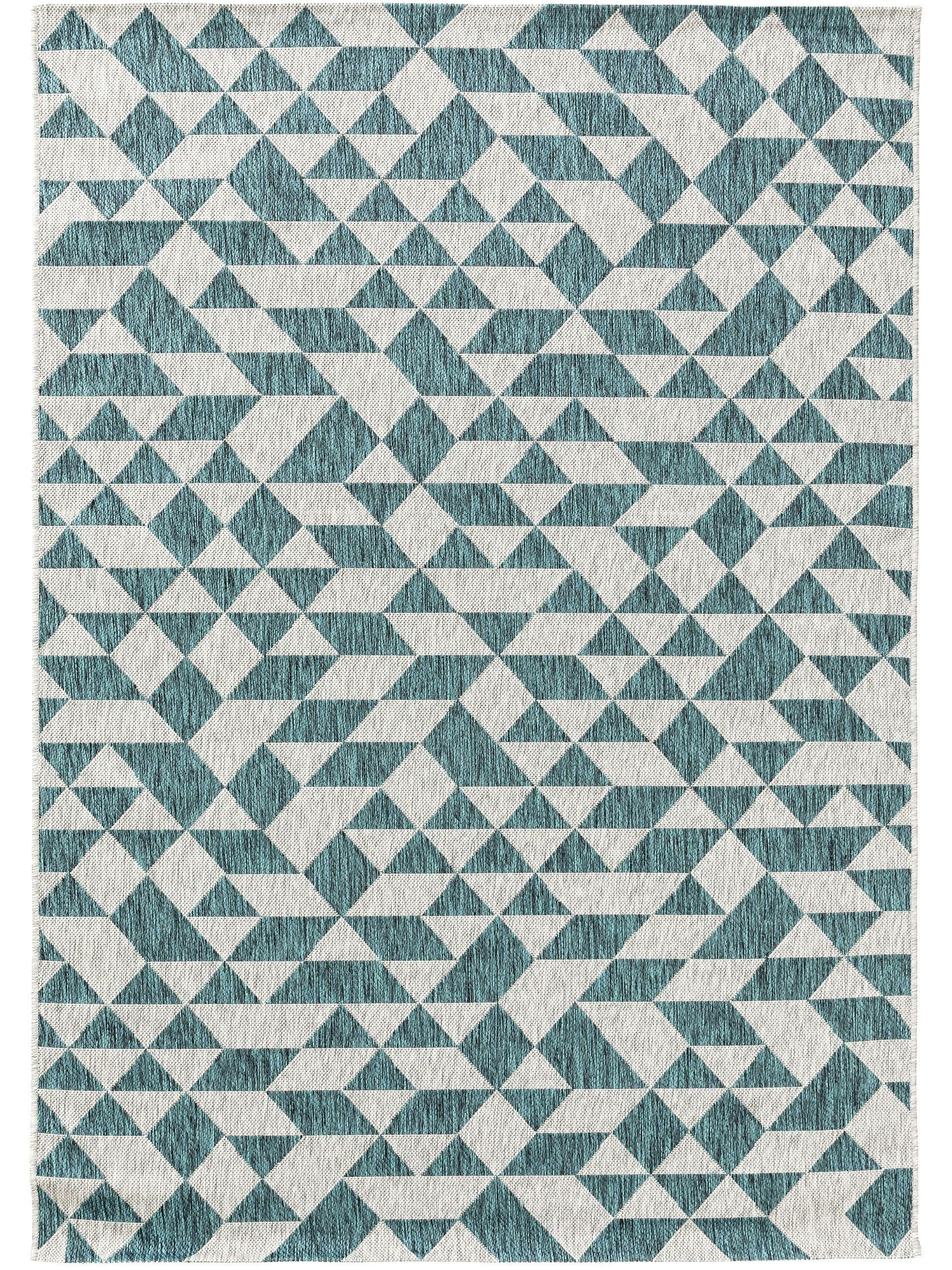 CLEO - Tapis d'extérieur & intérieur bleu 80x150