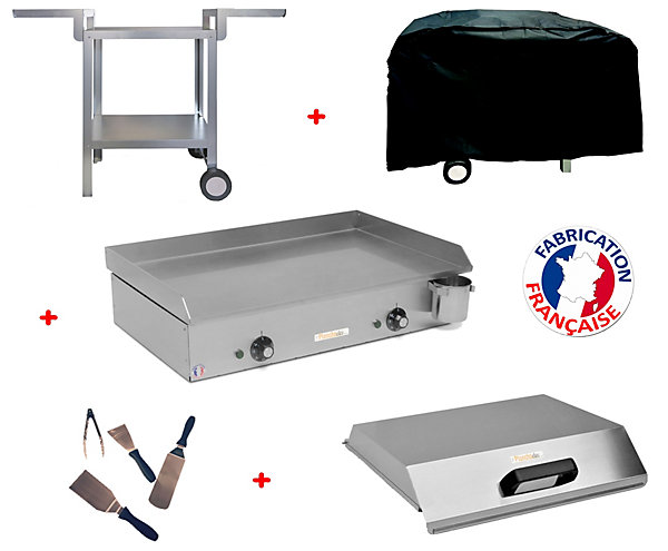 Pack plancha électrique NEO E650   Chariot   accessoires - PLANCHAELEC