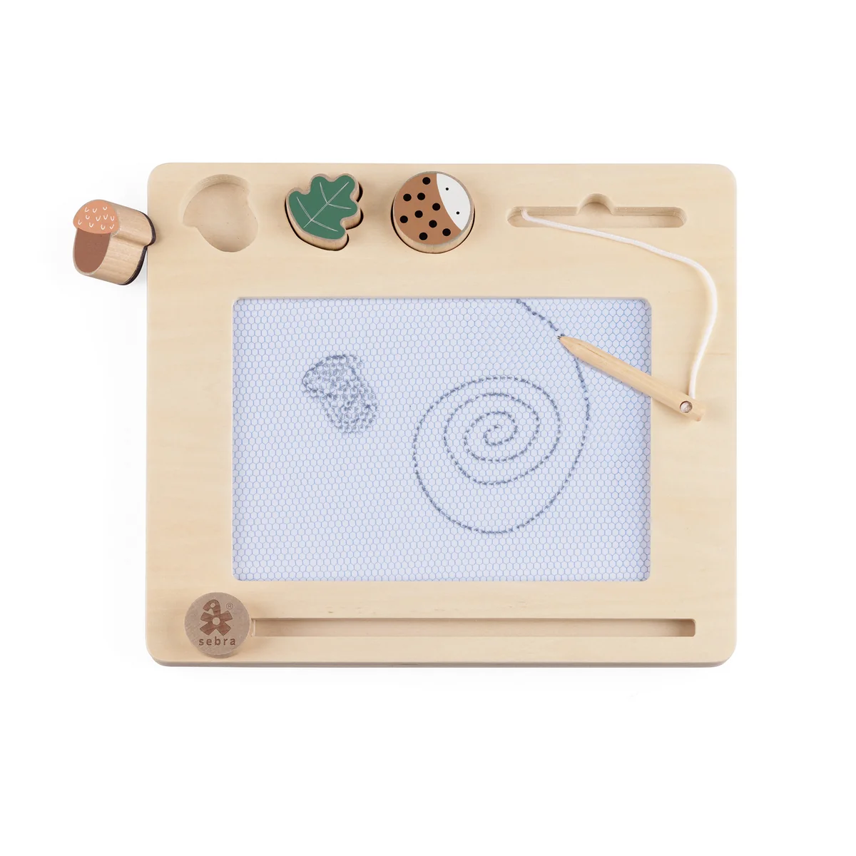 Sebra - Magnetische Zeichentafel aus Holz, Woodland