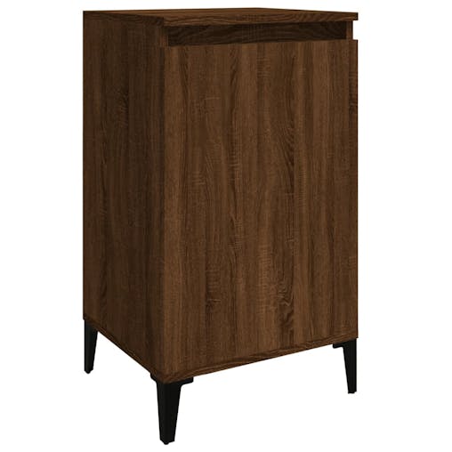 NNEVL Bedside Cabinets 2 pcs Brown Oak 40x35x70 cm Engineered Wood