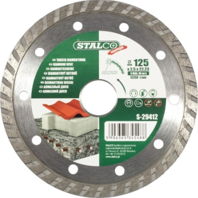 Tarcza diamentowa turbo ø115 x 1,9 x 22,23 mm STALCO S-29411