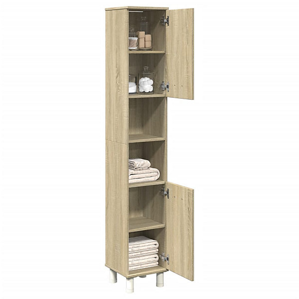 Armoire de salle de bain chêne sonoma 30,5x30x179 cm vidaXL