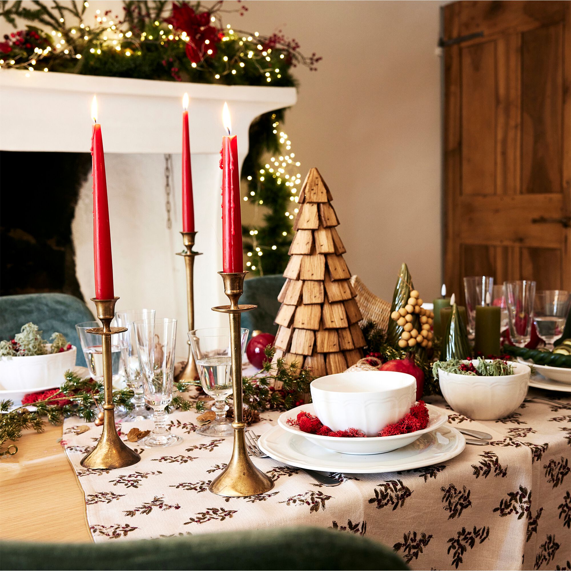 BIBURY - Chandelier en laiton H29cm - doré