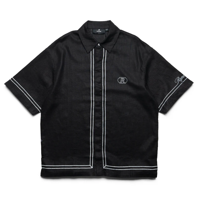 Represent Border Shirt - Jet Black