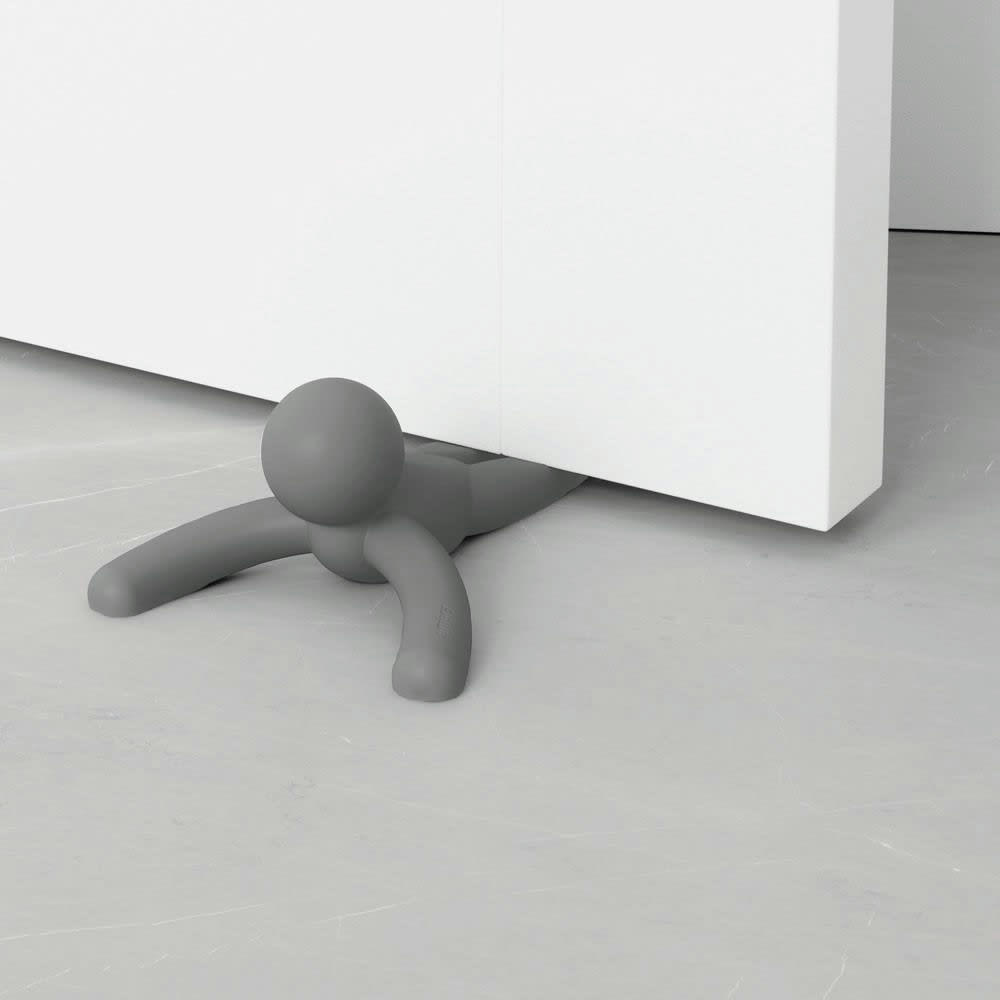 BUDDY - Cale porte en caoutchouc buddy gris 15x10,5x5,5cm