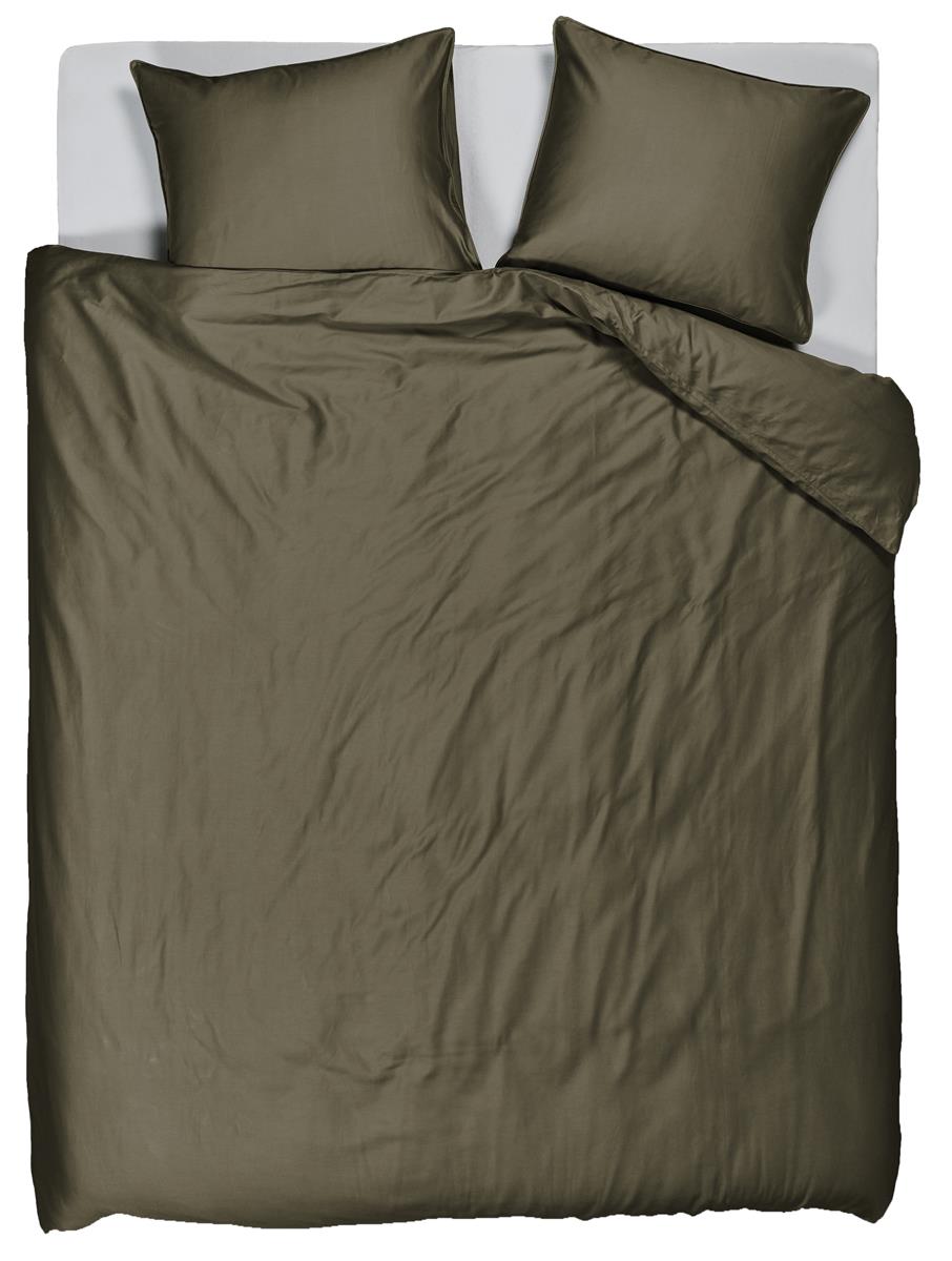 Beddinghouse Change dekbedovertrek - Effen - Lits-jumeaux - 240x200/220 - Olive Green