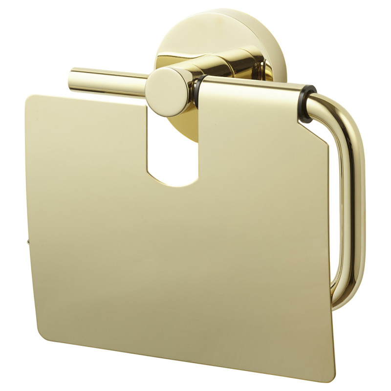 Porte-rouleau papier toilette avec rabat Coperblink or ALLIBERT