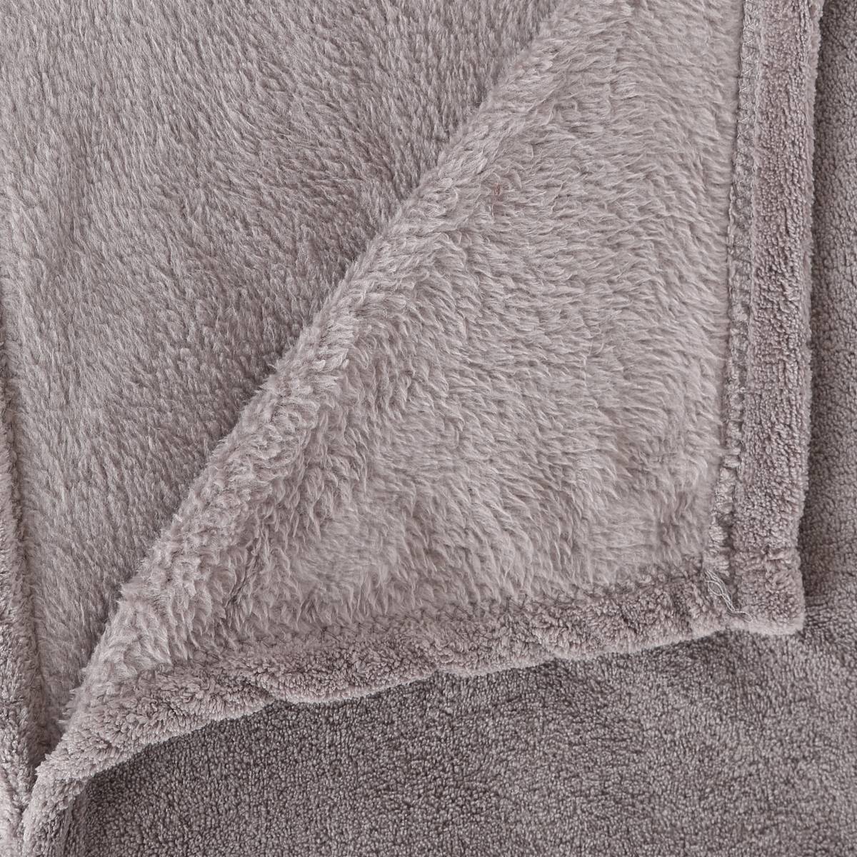 Microfibre plaid Grey, 125x150 cm