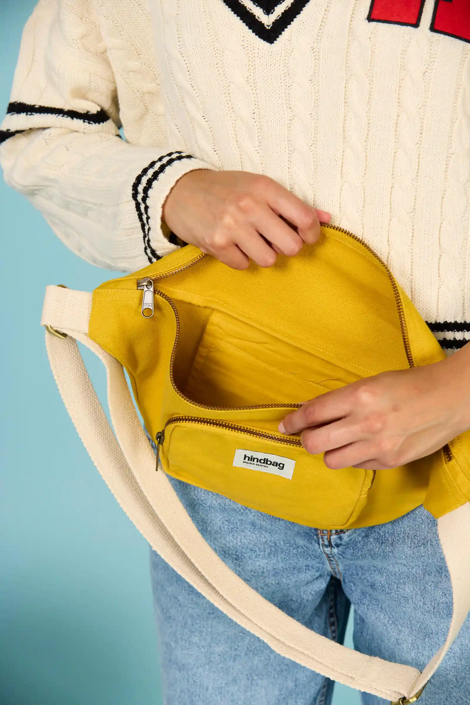 Sac banane XL Sofia Safran