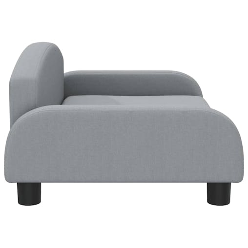 NNEVL Kids Sofa Light Grey 70x45x30 cm Fabric