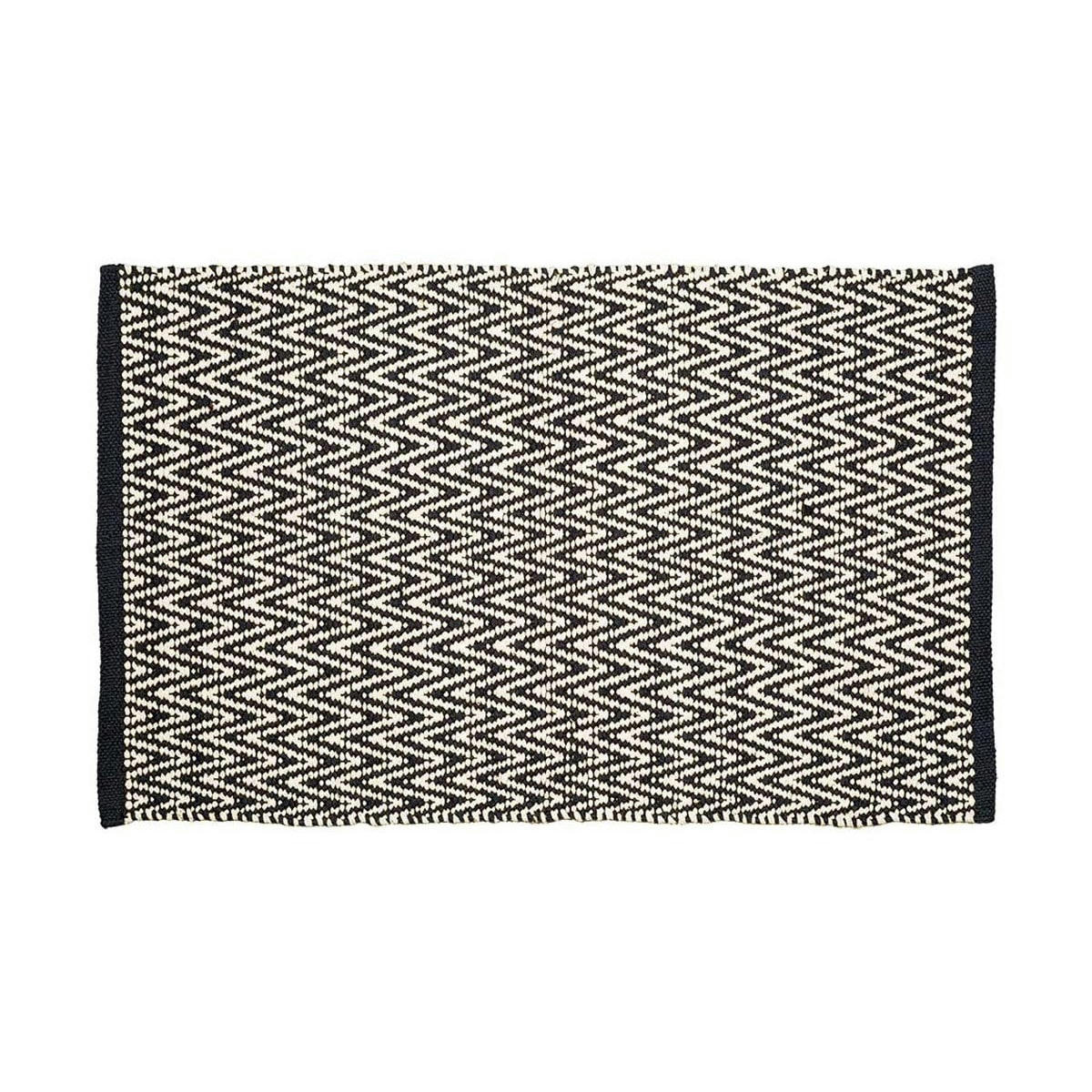 LOZENGA - Tapis d'intérieur antidérapant Noir 120x170 cm