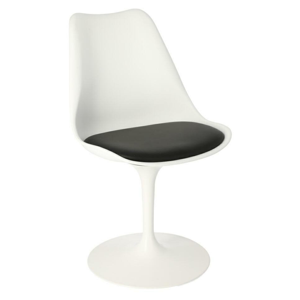 KRZESŁO Tulip Basic insp. Tulip Chair białe PODUSZKA