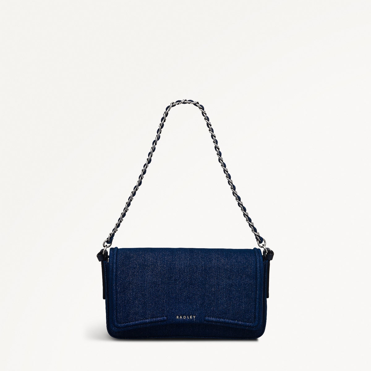 Selsey Street - Denim Medium Flapover Shoulder Bag - OHE12201