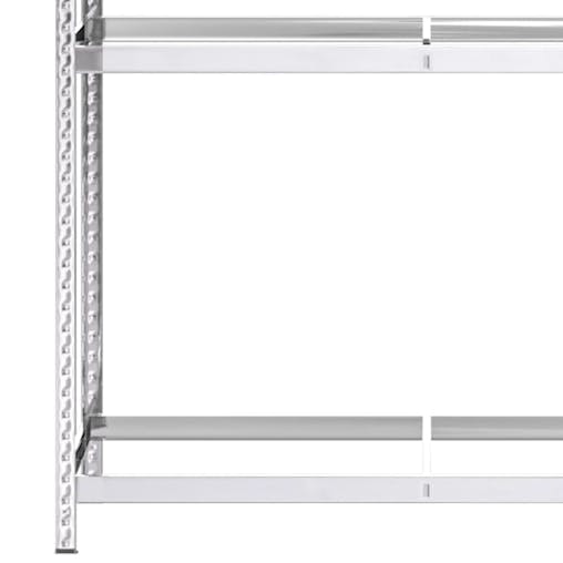 NNEVL 2-Layer Tire Racks 3 pcs Silver 110x40x180 cm Steel
