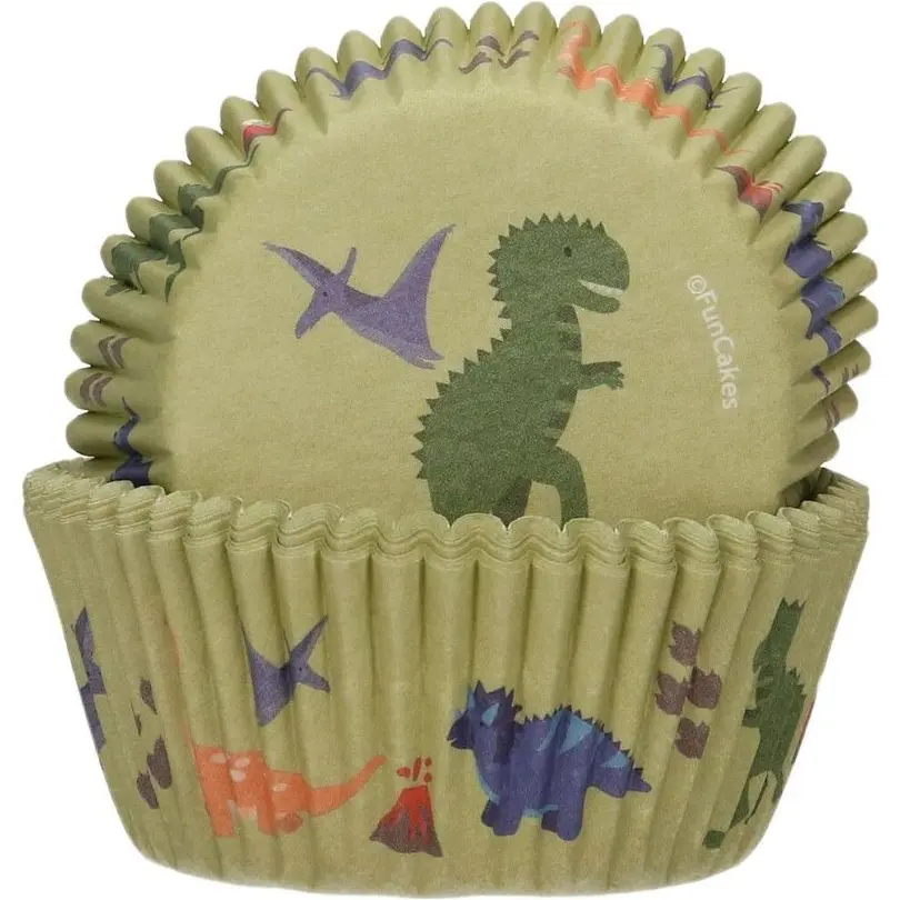 Papierförmchen 48-teilig Dino