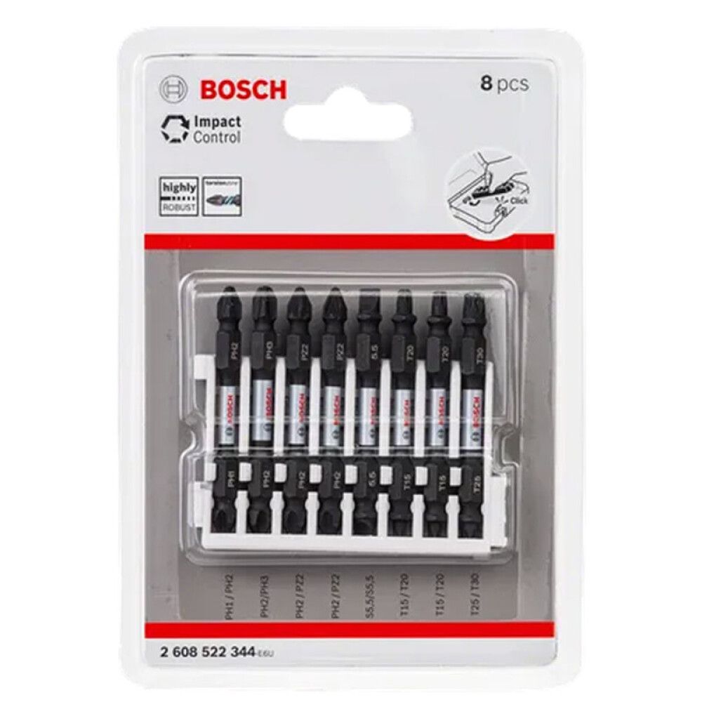 BITSSETT BOSCH IMPACT 8 DELER