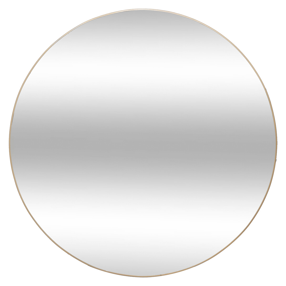Mirror "Alice" Wood & metal, golden, d.110 cm