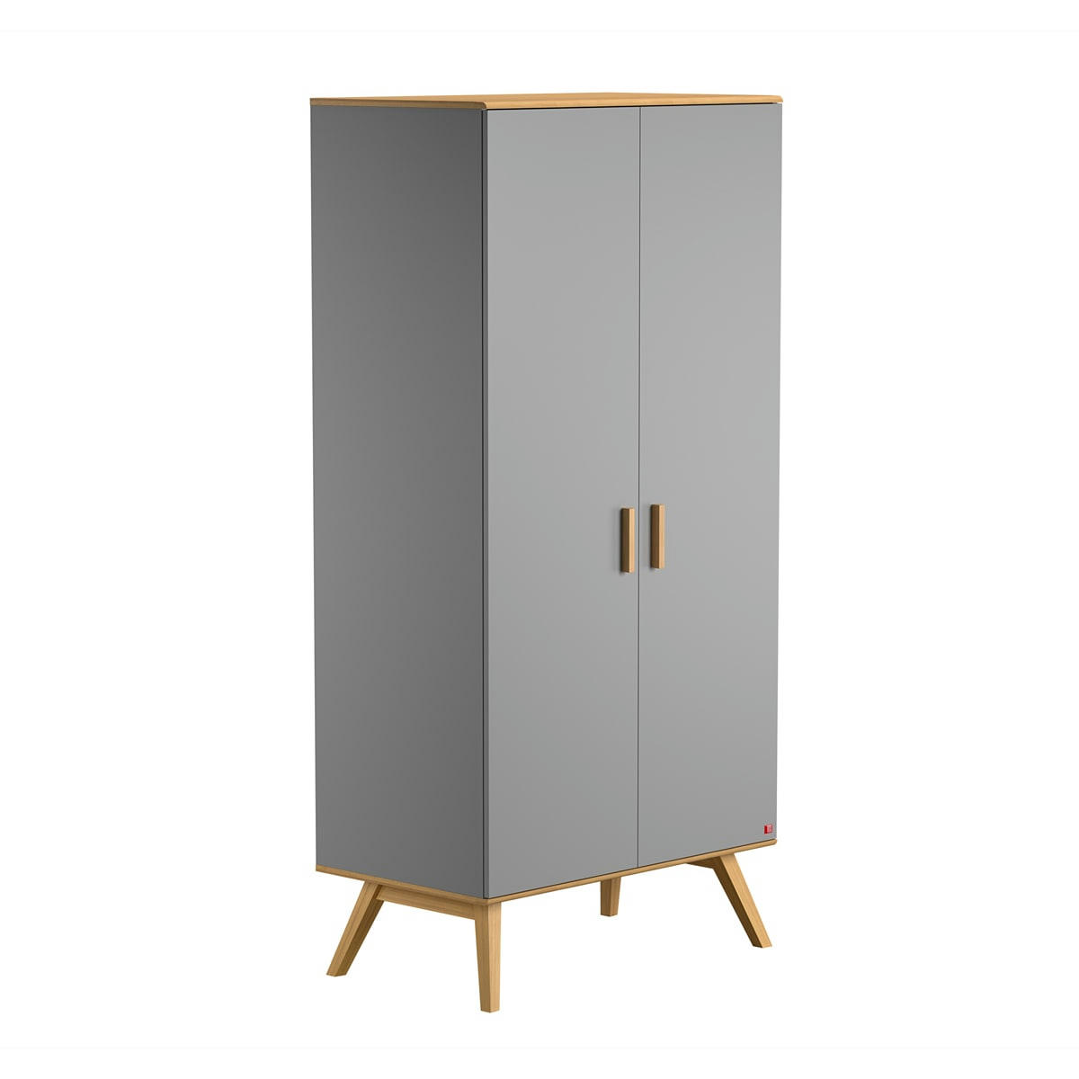 NAUTIS - Armoire 2 portes gris
