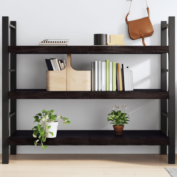 VidaXL Półka ciemnobrązowa 140x60x(2-6) cm