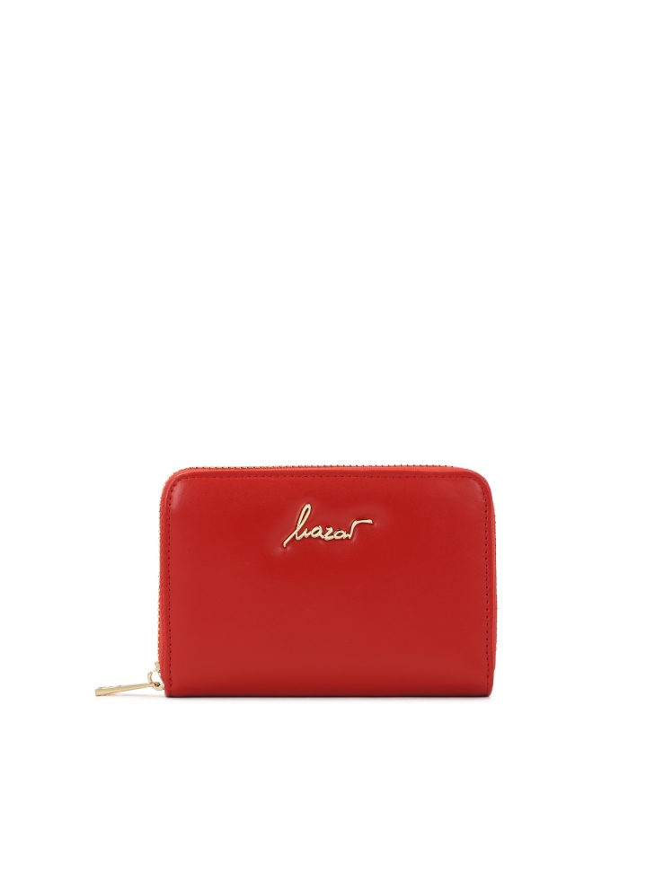Red zipped wallet