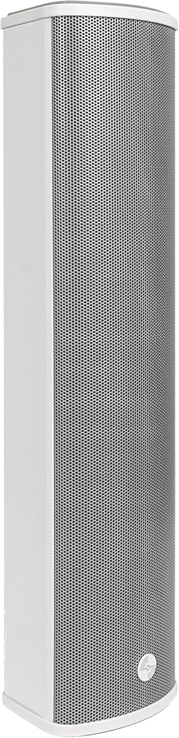 Sound Town Four 70V/100V 4x5 Weather-Resistant Column Array Passive Speakers  with IP55-rated Aluminum Enclosure  for Home & Commercial Installations  Grey (TARVOS-CL45GX4)
