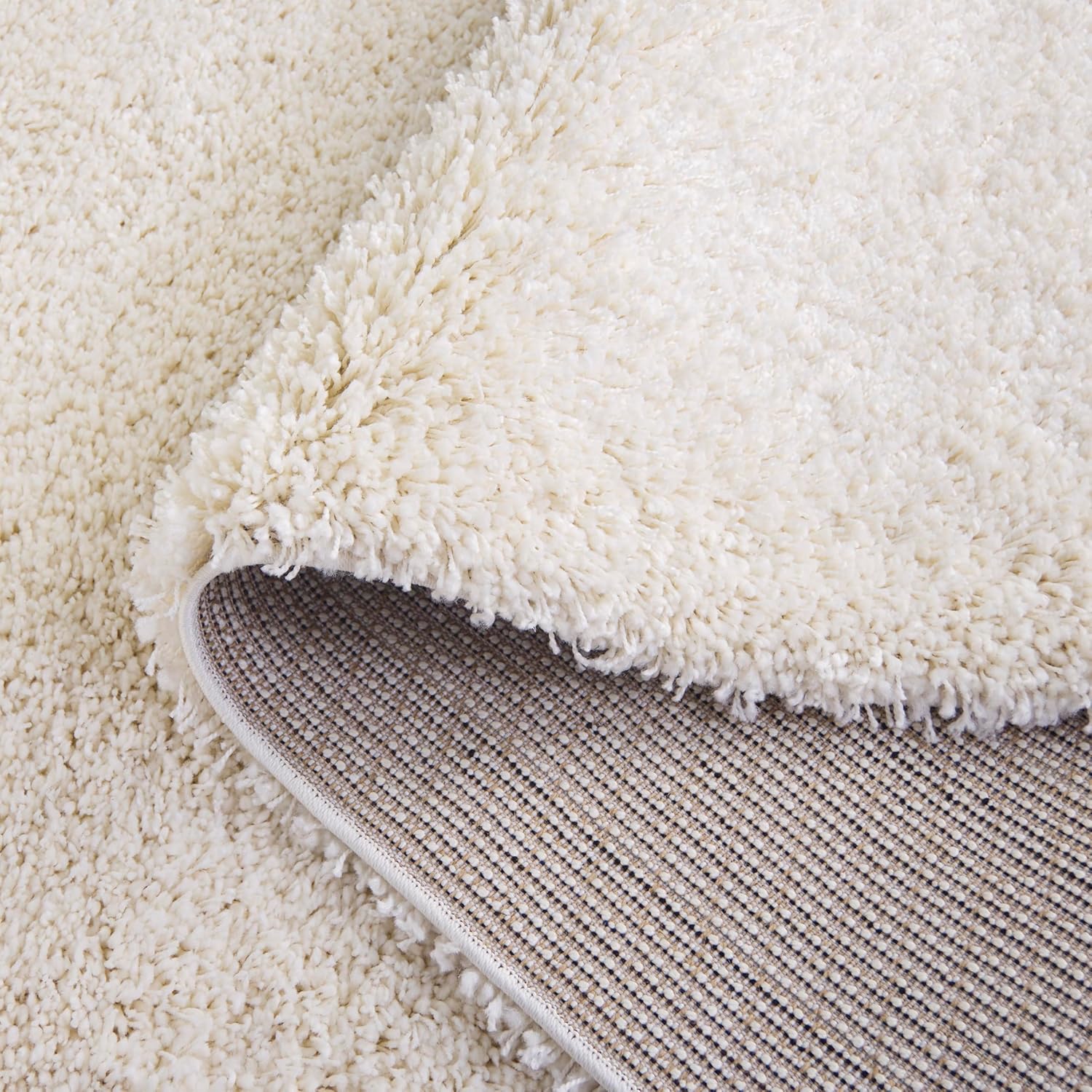 SAFAVIEH California Shag Collection Area Rug - 8' x 10', Ivory, Non-Shedding & Easy to Clean, Ultra Plush Thick Pile, Ideal for Living Room, Bedroom, Dining Space (SG151-1212)