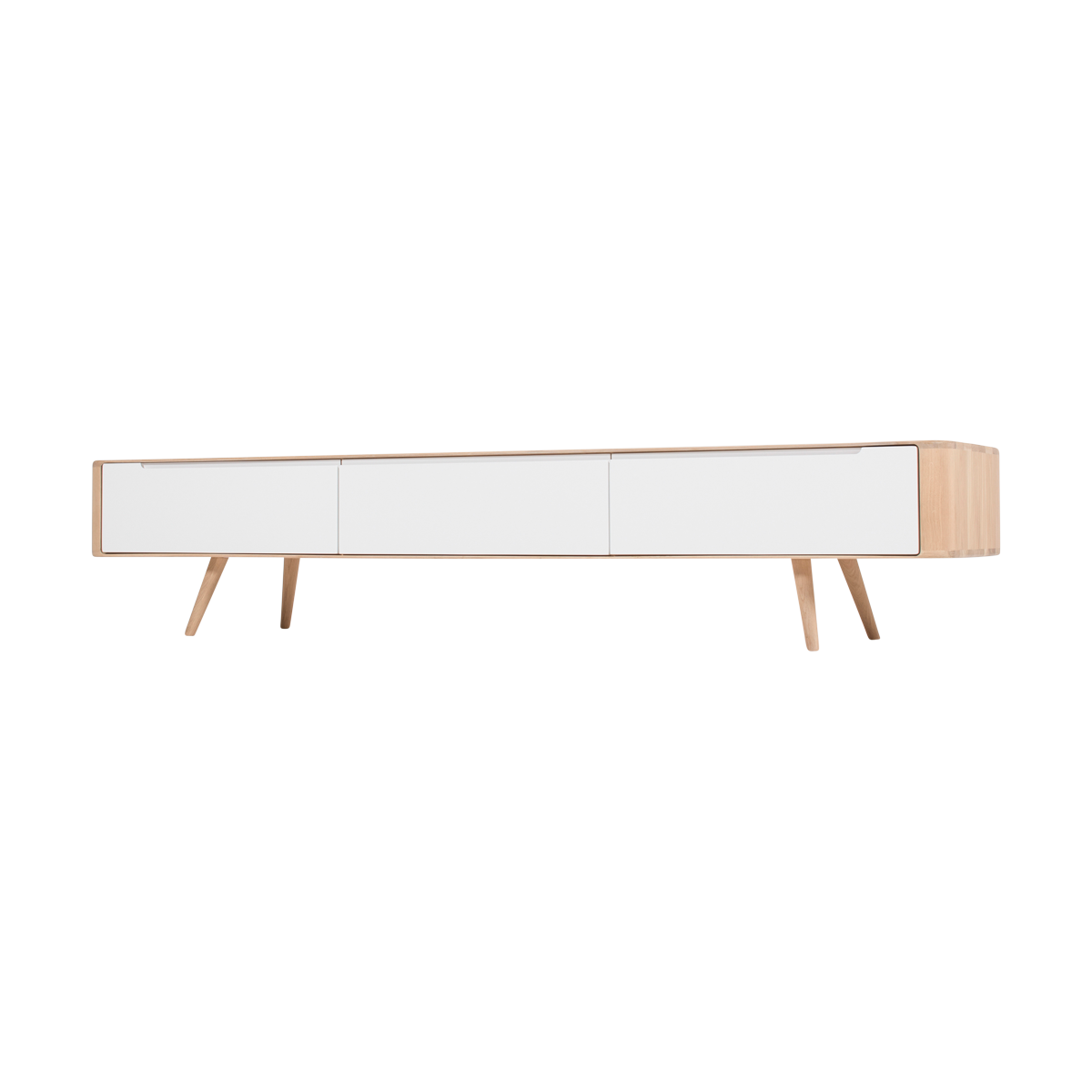 Gazzda Ena Lowboard TV meubel - Whitewash - 225 cm