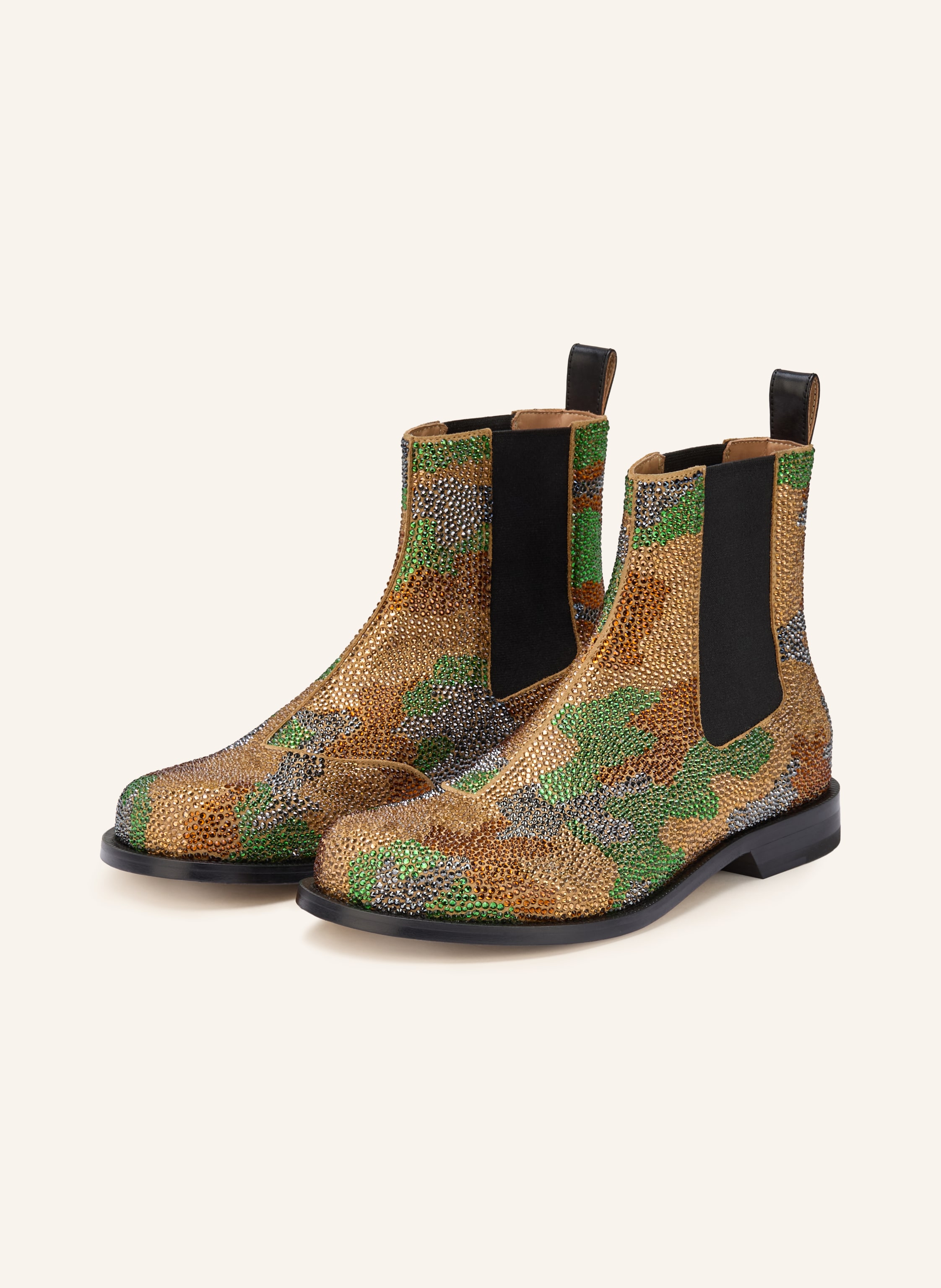 JW ANDERSON Chelsea-Boots mit Schmucksteinen