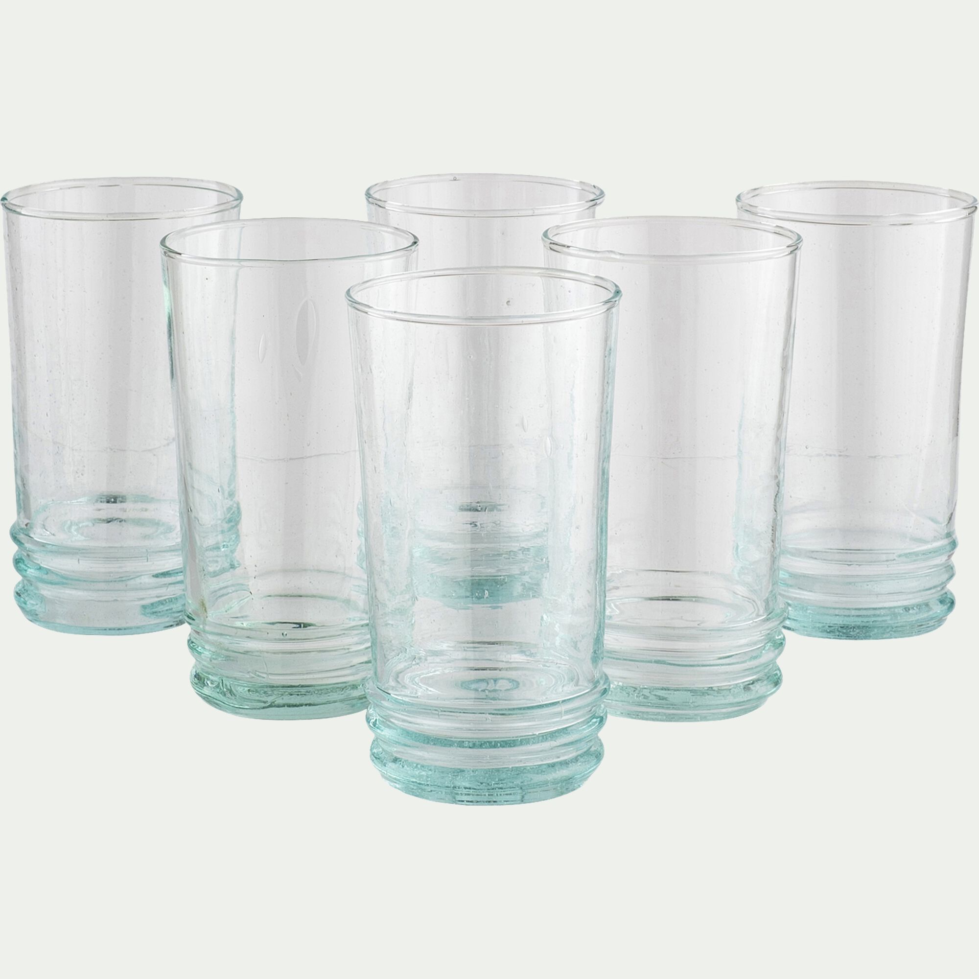 BELDI - Gobelet haut en verre recyclé 30cl - transparent