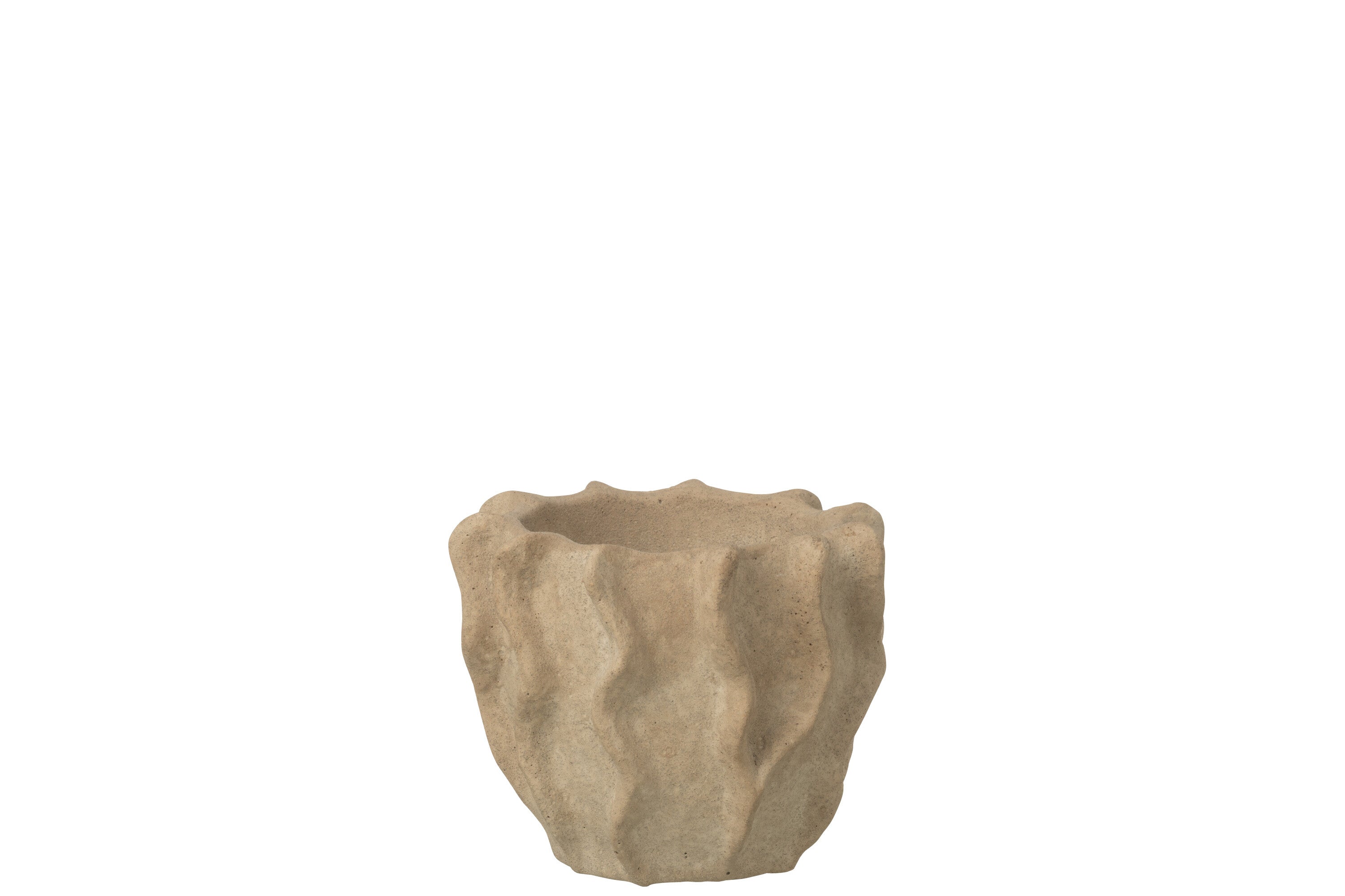 J-Line bloempot Rond Golf - cement - beige - small